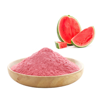 Poudre de jus de pastèque naturelle pure d'approvisionnement d'usine ISO 100% poudre de fruit de pastèque séchée par pulvérisation soluble dans l'eau échantillon gratuit disponible