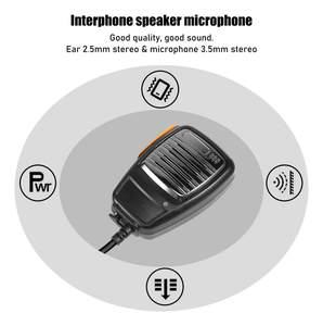 50 unidades de micrófono de mano metálico universal de <span class=keywords><strong>2</strong></span> pines tipo K personalizado para accesorios de walkie-talkie <span class=keywords><strong>HYT</strong></span> Kenwood TYT Quansheng Wouxun - Product Image 5
