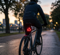 Luz Trasera LED Programable para Bicicleta, Pantalla de Píxeles, Recargable por USB, Accesorio de Seguridad Inteligente para Ciclismo