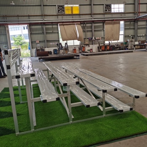 Tribune en aluminium <span class=keywords><strong>à</strong></span> 4 niveaux <span class=keywords><strong>à</strong></span> faible hauteur, sièges portables pour stade <span class=keywords><strong>de</strong></span> football, bancs en aluminium AL- Sièges <span class=keywords><strong>de</strong></span> tribune extérieurs NLP-4 - Product Image 4