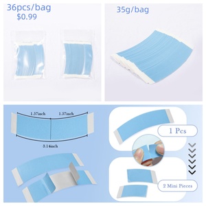 36Pcs Cong Hai Mặt Siêu Giữ Tóc Giả Băng Hệ Thống Tóc Băng Liên Kết Keo Cho Ren Tóc Giả Và Tóc Giả - Product Image 4