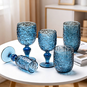 Juego <span class=keywords><strong>de</strong></span> Vasos <span class=keywords><strong>de</strong></span> Vidrio con Relieve <span class=keywords><strong>de</strong></span> Color Natural, Vasos <span class=keywords><strong>para</strong></span> <span class=keywords><strong>Vino</strong></span> y Champán, Vaso <span class=keywords><strong>para</strong></span> <span class=keywords><strong>Vino</strong></span> Tinto <span class=keywords><strong>para</strong></span> Bodas - Product Image 2