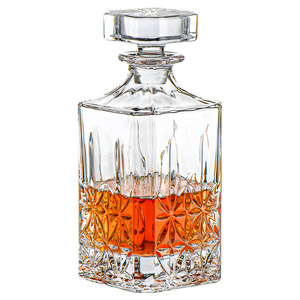 <span class=keywords><strong>Carafe</strong></span> en verre cristal carrée épaissie classique pour <span class=keywords><strong>whisky</strong></span> et brandy, 750 ml, bouteille décanteur en verre pour vin - Product Image 1