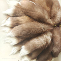 Accessoires de sac à main en fourrure de renard à neuf queues YanLifur, grande queue de renard en fourrure de 35-40 cm, pour toutes les saisons, vente en gros