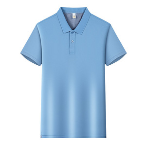 Camisa Polo de Color Sólido, Manga Corta, Cuello Camisero, Poliéster, Uniforme de Trabajo, Uso Diario - Product Image 2