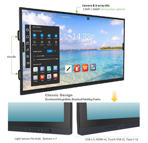 Pizarra Interactiva Electrónica Infrarroja de Pared Hiseeview de 75 y 86 Pulgadas, 4K, 20 Puntos Táctiles, Sistema Dual Inteligente para Reuniones/Conferencias - Product Image 3