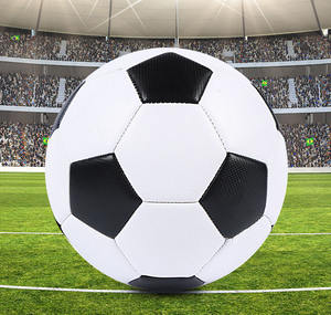 Ballon de football anti-éclatement en PVC cousu à la machine, taille 4 et 5, pour entraînement des jeunes, intérieur/extérieur - Product Image 3