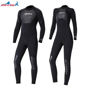 ชุดดำน้ำแบบเต็มตัว DIVE&SAIL ทำจากนีโอพรีนหนา 1.5 มม. ลายหนังฉลาม สำหรับผู้ใหญ่ - ป้องกันรังสียูวีและกันลม เหมาะสำหรับดำน้ำ ดำน้ำยิงปลา และเล่นเซิร์ฟ - Product Image 6