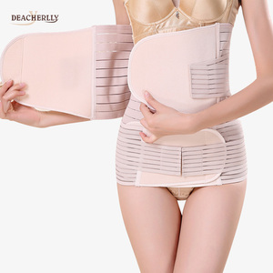 Ceinture ventrale 3 en 1 pour femmes, ceinture enveloppante, respirante, <span class=keywords><strong>post</strong></span>-partum, bonnet de récupération, C - Product Image 4