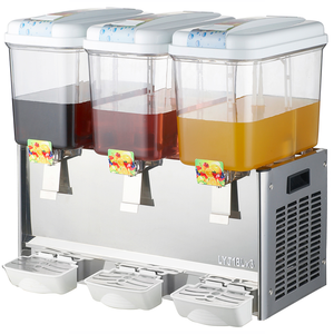 18Lマルチタンク業務用冷蔵ジュースディスペンサー、1/2/3タンクステンレス製飲料ディスペンサー（ビュッフェ、カフェ、レストラン向け） - Product Image 2