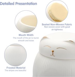 Urna de Cerámica para Cenizas de Gato en Oferta, con Tapa Segura, Caja Conmemorativa, Urnas Funerarias, Recuerdo de Cremación para Gatos - Product Image 3