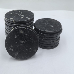 Snowflake Jade Slices 50mm Black And White Polished <b>Stone</b> Tiles For Eyelash Extensions Mattresses Cushions - Product Image 3