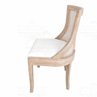 Chaises Offre Spéciale en bois massif de restaurant de café d'hôtel de style rustique de chaise de mariage en bois de dos de rotin pour des événements