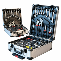Coffret à outils portable 187 pièces : Clés à douille multifonctions, outils de réparation automobile, chariot à outils, boîte à outils domestique, clés mixtes