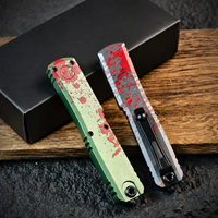 Couteau de poche pliant tactique UT Outbreak pour le camping en plein air, la chasse, la survie, en acier inoxydable 8Cr13MoV, manche en aluminium aéronautique, EDC