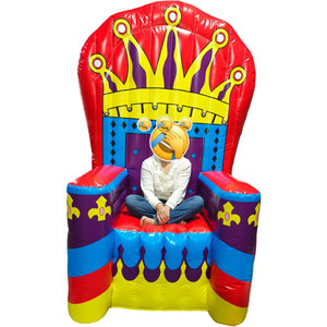 บัลลังก์เป่าลมสูง 2 เมตร พร้อมเครื่องเป่าลม, เก้าอี้บัลลังก์เป่าลมสำหรับกษัตริย์หรือราชินี, เก้าอี้บัลลังก์เป่าลม - Product Image 1