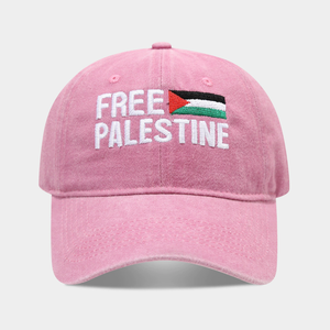 หมวกเบสบอล 6 แผง ทรงวินเทจ ล้างสีสไตล์สปอร์ต ปักธงชาติ คัพองค์ประกอบฟุตบอลโลกแบบกำหนดเองปี 2026 พร้อมหัวเข็มขัดโลหะ - Product Image 2