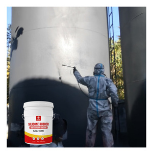 Revestimiento industrial blanco bajo VOC <span class=keywords><strong>caucho</strong></span> de silicona líquida techo impermeable <span class=keywords><strong>pintura</strong></span> resistente a la intemperie - Product Image 4