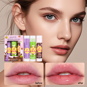 Set de bálsamos labiales hidratantes y aclarantes de líneas de expresión, versión en inglés, set de labiales, 3 paquetes - Product Image 1