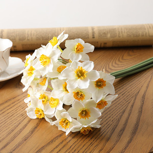 Altri fiori e piante decorazione artificiale narciso Bouquet tavola fiore decorazione decorazione per la casa - Product Image 4
