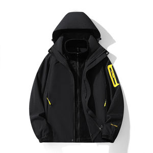 Veste trois-en-un, manteau deux pièces, hiver 2025, pour les amoureux de la neige, possibilité de retirer les capuchons, imperméable et coupe-vent, confortable pour l'extérieur - Product Image 3