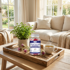 Gummies de soutien hépatique à la formule OEM <span class=keywords><strong>Xylitol</strong></span> & Erythritol sucrées avec B12 et Folate pour une flore hépatique et intestinale saines - Product Image 4