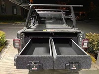 Tiroir de lit de camion Boîtes à outils de lit en aluminium Tiroirs coulissants Rangement pour F150 Tundra Ram 1500
