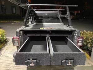 ลิ้นชักเตียงอลูมิเนียม<span class=keywords><strong>รถ</strong></span>บรรทุก<span class=keywords><strong>กล่อง</strong></span>เครื่องมือเตียงแบบเลื่อนออกลิ้นชักสำหรับ F150ทุนดราแรม1500 - Product Image 5