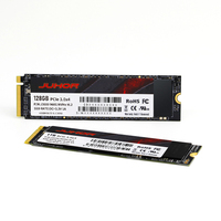 محرك أقراص صلبة داخلي JUHOR 128 جيجابايت M.2 NVMe Gen3 عالي السرعة مدمج ومعدني لأجهزة الكمبيوتر المحمولة والمكتبية NVMe 3.0