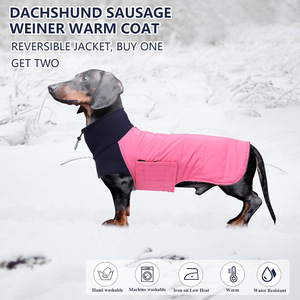 Qiqu Pet Supplies Custom New Designer Dachshund <strong>Dog</strong> <strong>Coat</strong> <strong>Sausage</strong> Jacket Double-Sided <strong>Dog</strong> Winter <strong>Coat</strong> with Padded Cotton Lining - Product Image 2