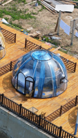 Tentes bulles transparentes modernes pour l'extérieur, en polycarbonate imperméable, type igloo, pour restaurant