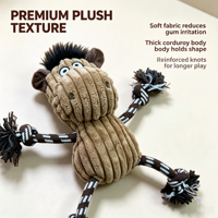 Juguete de Peluche Interactivo para Perros Donkey Dog, Juguete Masticable para Ejercicio, Estilo Popular