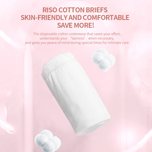 سراويل قطنية محمولة يمكن التخلص منها ملابس داخلية نسائية معبأة بشكل فردي للسفر - Product Image 2