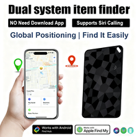 Localisateur de Carte Universel Rechargeable Double Système pour Portefeuille, Carte Intelligente de Localisation de Dispositifs, Traceur de Carte pour Apple et Android