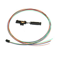 6/12 Fiber Optic Buffer Tube Color Coded Fan-out Kit for Flat Ribbon Cables 1.2m (3.94FT) Tubing Length Optical Fibers 5G