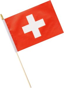Expédition rapide, vente en gros, nouvelle mini-drapeau <span class=keywords><strong>suisse</strong></span> en <span class=keywords><strong>bois</strong></span> à tenir à la main pour les défilés sportifs, les fêtes, les festivals, les décorations - Product Image 3