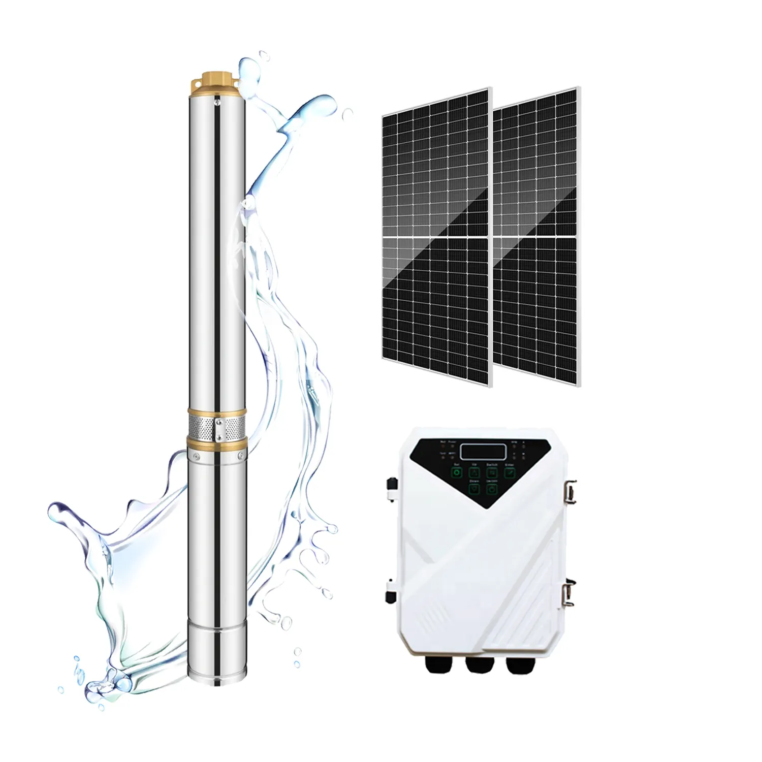 Stainless Steel High Lift DC 24V Solar Submersible Water Pump For Fish Pond
