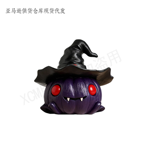 Scultura in Resina di Zucca di Halloween - Artigianale, Carina e Spettrale con Cappello da Strega, Regalo Personalizzato in Resina e Decorazione da Collezione - Product Image 4