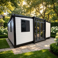 Maison préfabriquée extensible à double aile, durable et haut de gamme, avec balcon, pour complexe hôtelier de luxe et studio privé