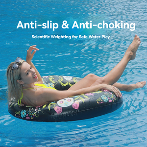 Bouée de natation gonflable pour adulte avec fonction de changement de couleur activée par l'eau, matériau PVC respectueux de l'environnement - Product Image 2