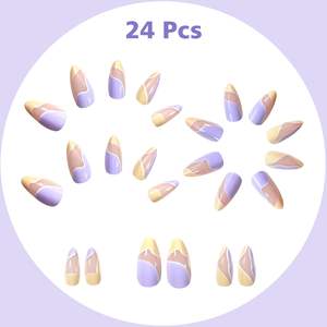 <span class=keywords><strong>Uñas</strong></span> <span class=keywords><strong>postizas</strong></span> <span class=keywords><strong>de</strong></span> almendra <span class=keywords><strong>de</strong></span> longitud media, puntas <span class=keywords><strong>de</strong></span> <span class=keywords><strong>uñas</strong></span> <span class=keywords><strong>de</strong></span> Gel hechas a mano, Kits <span class=keywords><strong>de</strong></span> <span class=keywords><strong>uñas</strong></span> <span class=keywords><strong>para</strong></span> mujeres y <span class=keywords><strong>niñas</strong></span> - Product Image 4