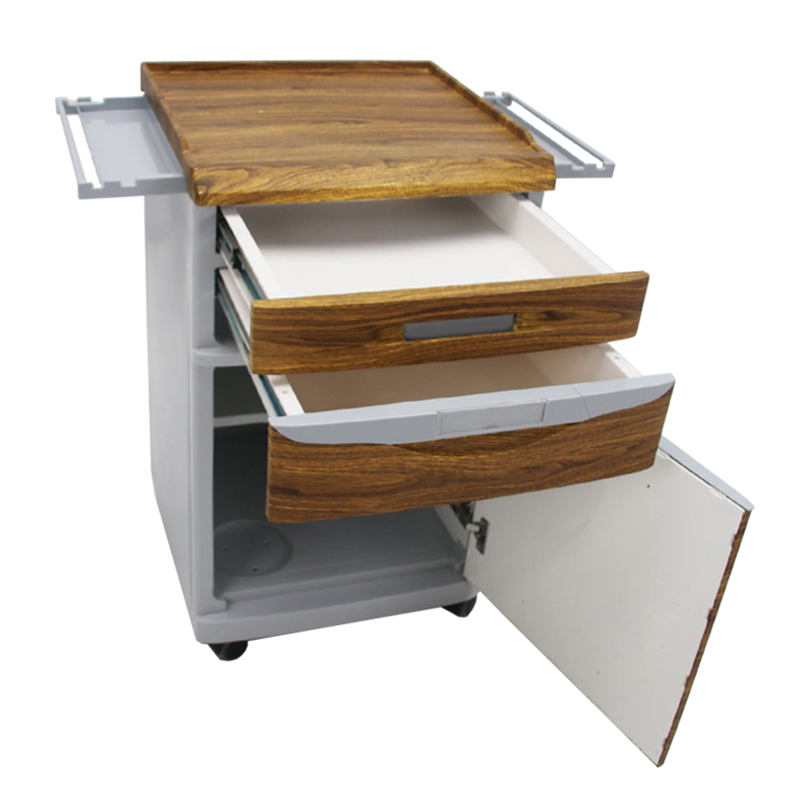 MN-BL005  Hospital beside cabinet Locker with Wood Grain