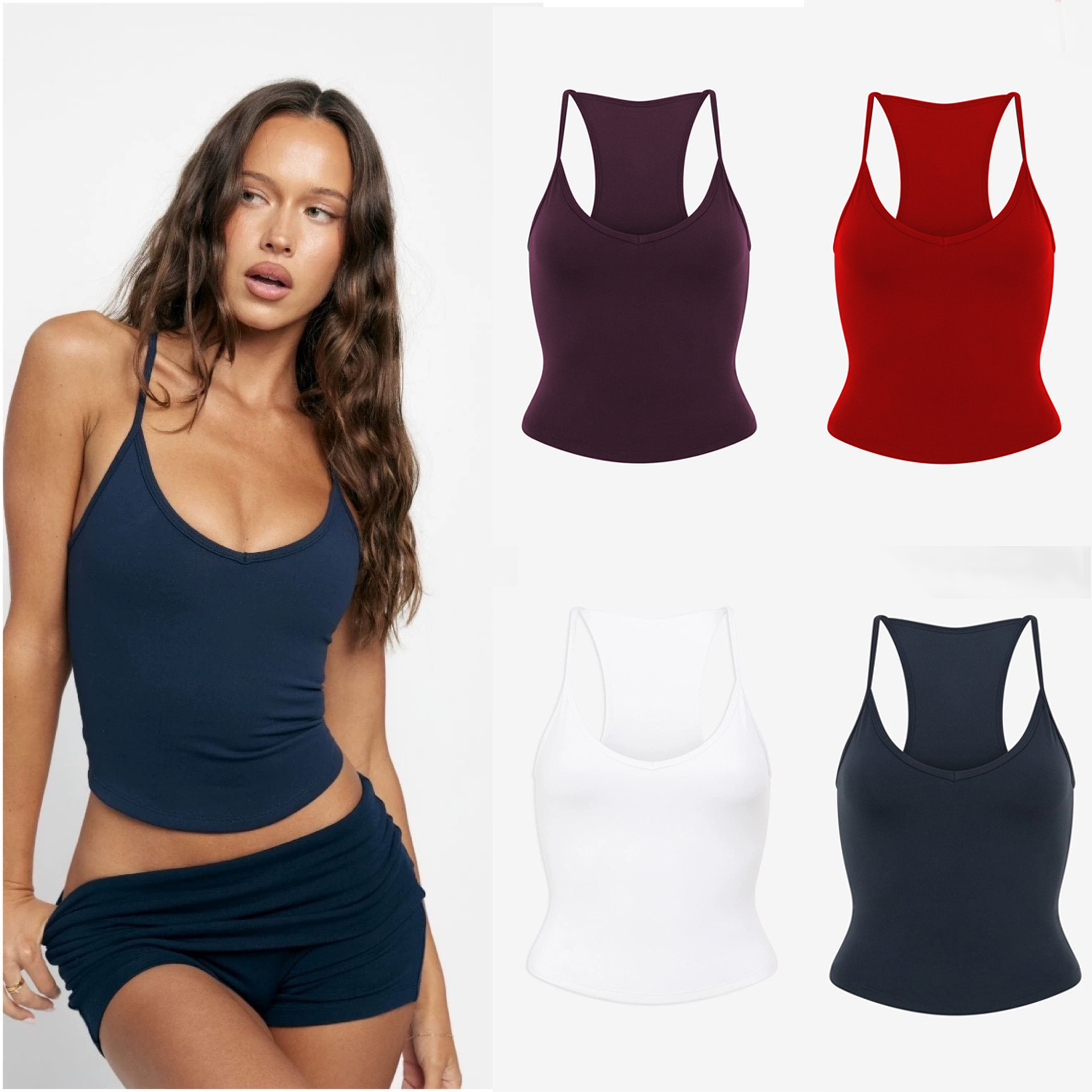 Women's Yoga Sports Fitness Tank Top Vest Chest Pads High Elastic Shorts Quick-drying Yoga Set