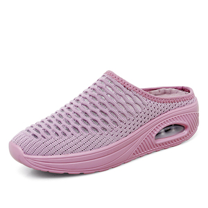 Zuecos Mules, Zapatos de Jardín para Mujer, Tela Elástica, Malla Transpirable, Sandalias con Orificios de Ventilación, Pantuflas de Playa, Mocasines Planos - Product Image 3