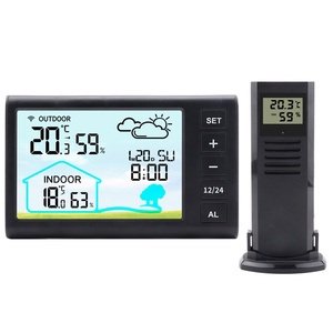 Nouvelle Horloge Réveil Électronique Numérique Multifonctionnelle <span class=keywords><strong>Sans</strong></span> <span class=keywords><strong>Fil</strong></span> avec Prévisions Météo, Affichage de la Température Intérieure et Extérieure - Product Image 5