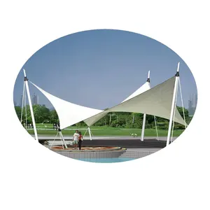 Italy Laminated Tpu Ptfe Fabric Tensile Waterproof Tent Architecture Membrane Structure For Building