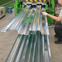 Plancher en acier galvanisé YX76 344 688 |   Planche de terrasse ondulée de type ouvert pour les projets de construction de mezzanines d'usine