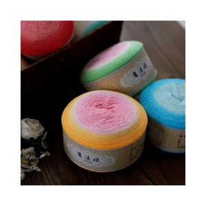 Vente chaude d'usine, fil magique 100% coton, fil fantaisie pour le tricot et le tissage, fil teint pour bébé, pull, écharpe, chapeau - Product Image 1