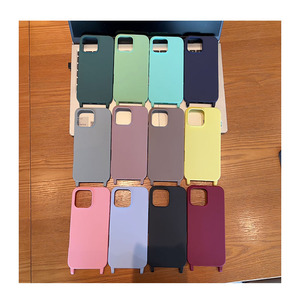 เคส TPU แบบนิ่มมีเชือกคล้องคอสำหรับ <span class=keywords><strong>iPhone</strong></span> 15 14 13 PRO <span class=keywords><strong>MAX</strong></span> 11 12 <span class=keywords><strong>XS</strong></span> XR กรอบกันกระแทก - Product Image 1