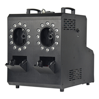 Machine à bulles et fumée MOKE 900W LED à double roue RGBW DMX avec télécommande LCD pour scène, fête et événement